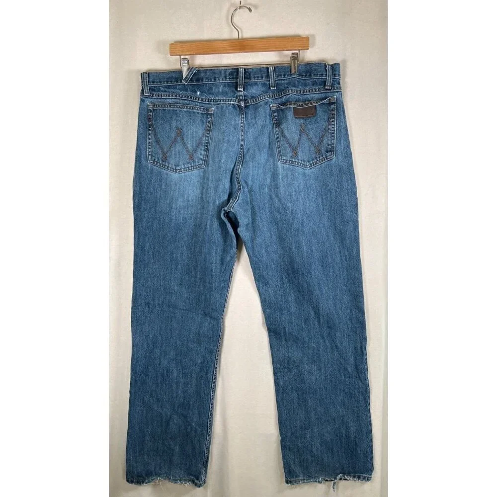 Wrangler Mens 01MWX 20X 01 Competition Jean River Wash‎ 40x32 Cowboy Distressed